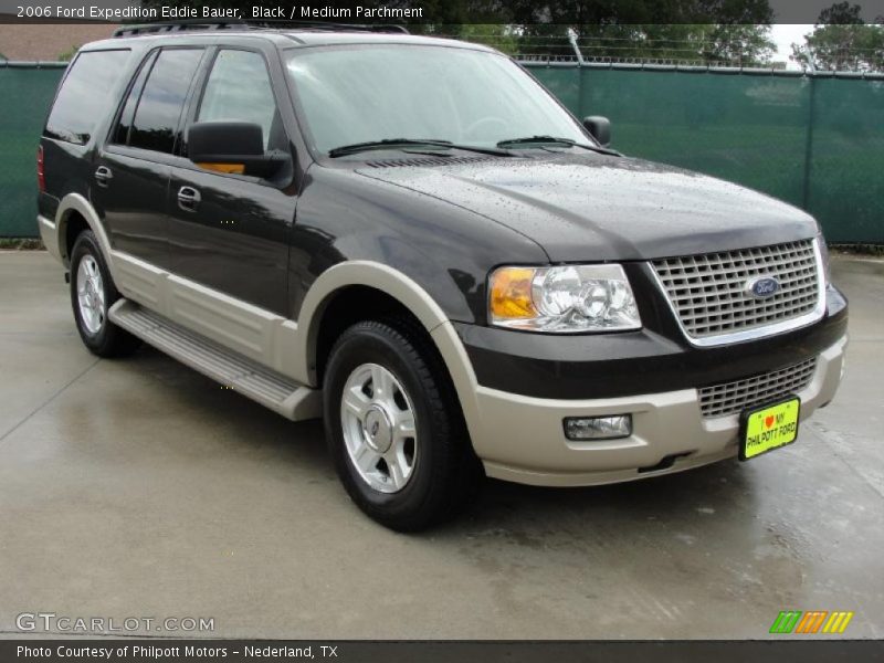 Black / Medium Parchment 2006 Ford Expedition Eddie Bauer