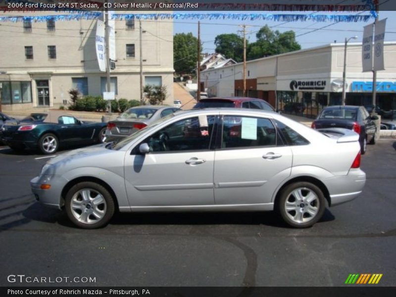 CD Silver Metallic / Charcoal/Red 2006 Ford Focus ZX4 ST Sedan
