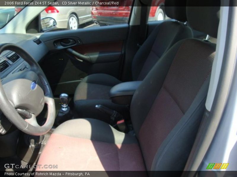 CD Silver Metallic / Charcoal/Red 2006 Ford Focus ZX4 ST Sedan