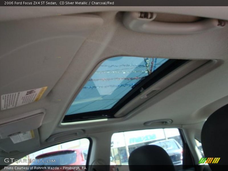 CD Silver Metallic / Charcoal/Red 2006 Ford Focus ZX4 ST Sedan