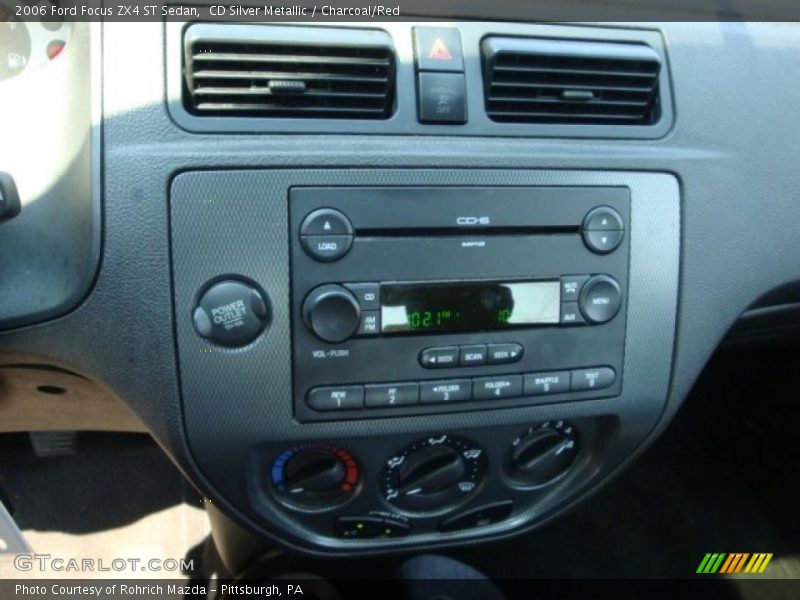 CD Silver Metallic / Charcoal/Red 2006 Ford Focus ZX4 ST Sedan