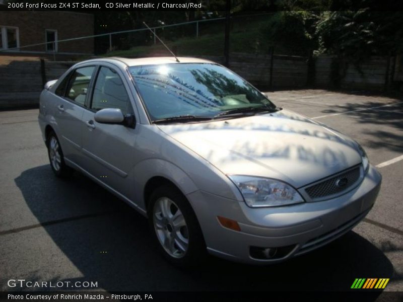 CD Silver Metallic / Charcoal/Red 2006 Ford Focus ZX4 ST Sedan