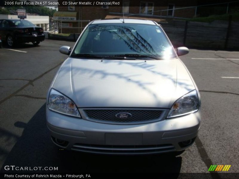 CD Silver Metallic / Charcoal/Red 2006 Ford Focus ZX4 ST Sedan