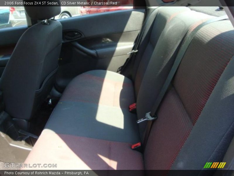 CD Silver Metallic / Charcoal/Red 2006 Ford Focus ZX4 ST Sedan