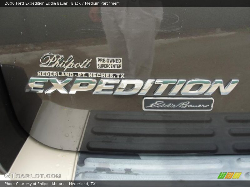 Black / Medium Parchment 2006 Ford Expedition Eddie Bauer