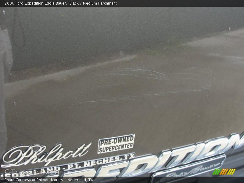 Black / Medium Parchment 2006 Ford Expedition Eddie Bauer