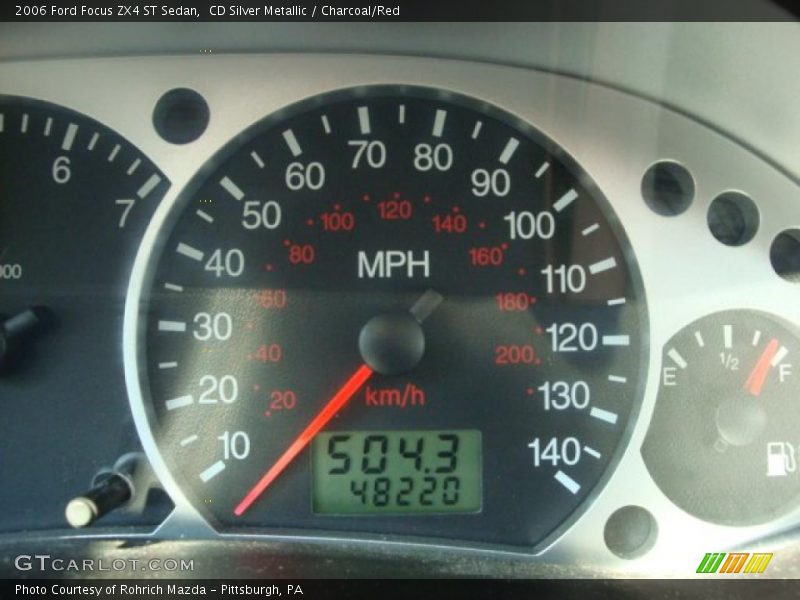 CD Silver Metallic / Charcoal/Red 2006 Ford Focus ZX4 ST Sedan