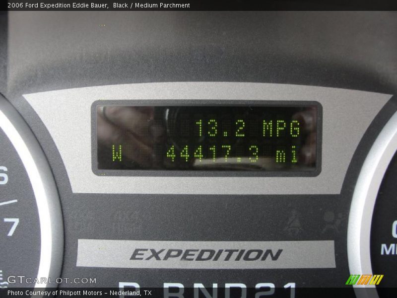 Black / Medium Parchment 2006 Ford Expedition Eddie Bauer