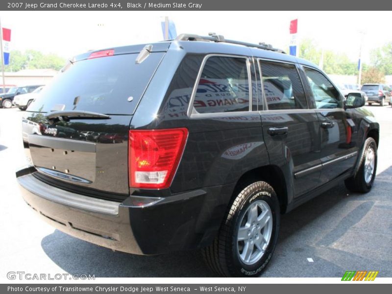 Black / Medium Slate Gray 2007 Jeep Grand Cherokee Laredo 4x4