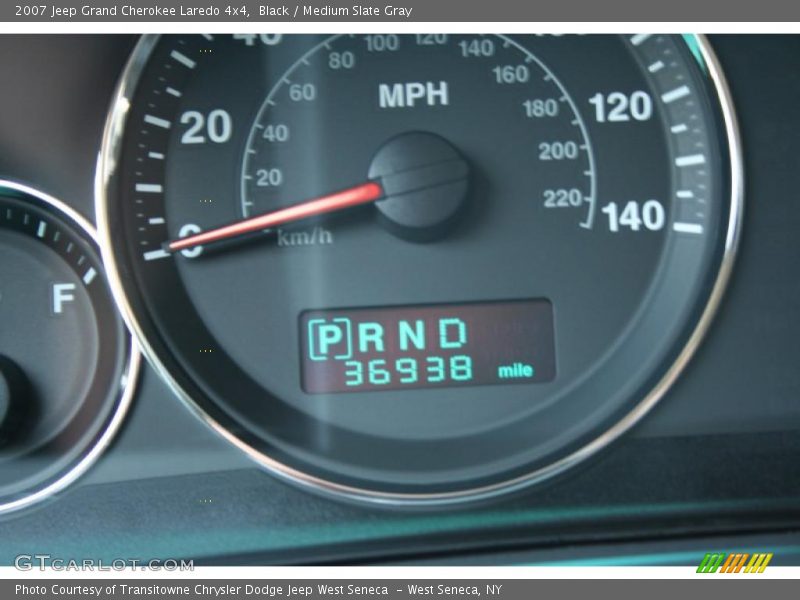 Black / Medium Slate Gray 2007 Jeep Grand Cherokee Laredo 4x4
