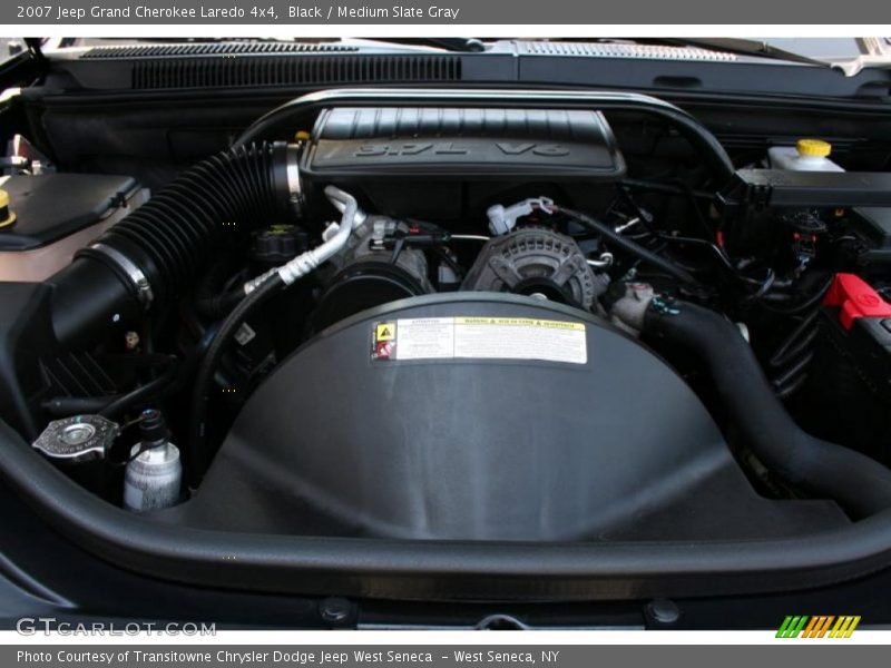 Black / Medium Slate Gray 2007 Jeep Grand Cherokee Laredo 4x4