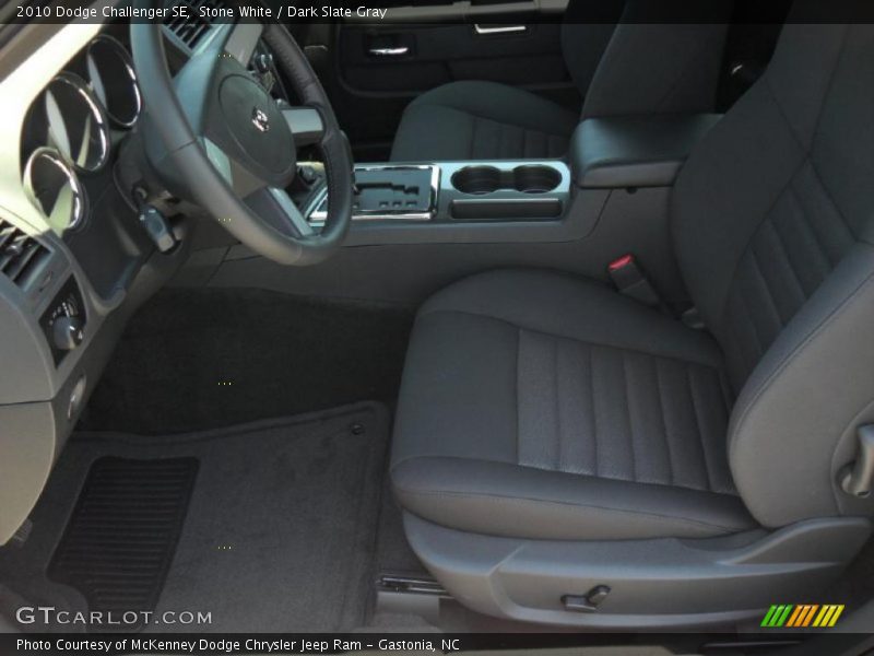 Stone White / Dark Slate Gray 2010 Dodge Challenger SE
