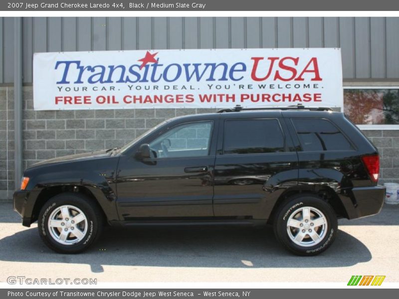 Black / Medium Slate Gray 2007 Jeep Grand Cherokee Laredo 4x4