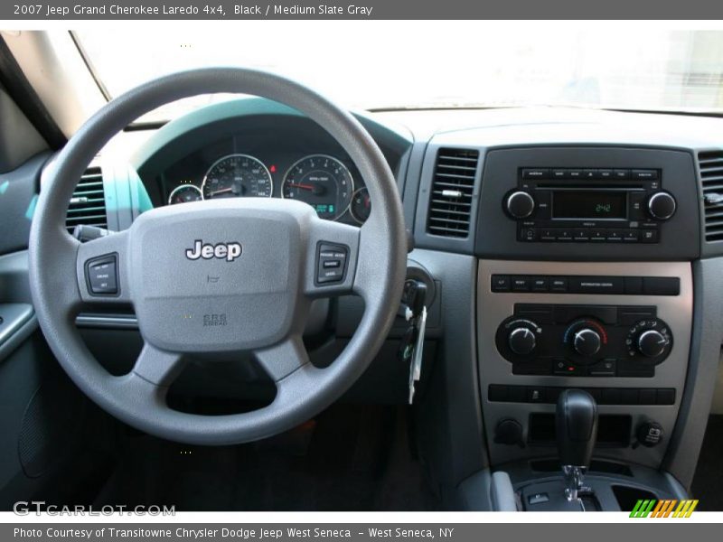 Black / Medium Slate Gray 2007 Jeep Grand Cherokee Laredo 4x4