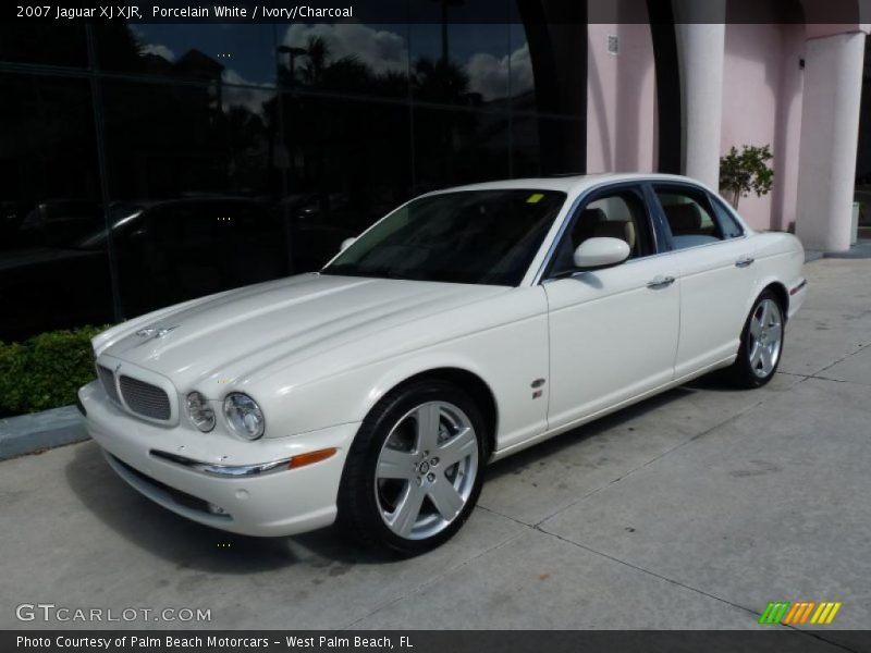 Porcelain White / Ivory/Charcoal 2007 Jaguar XJ XJR