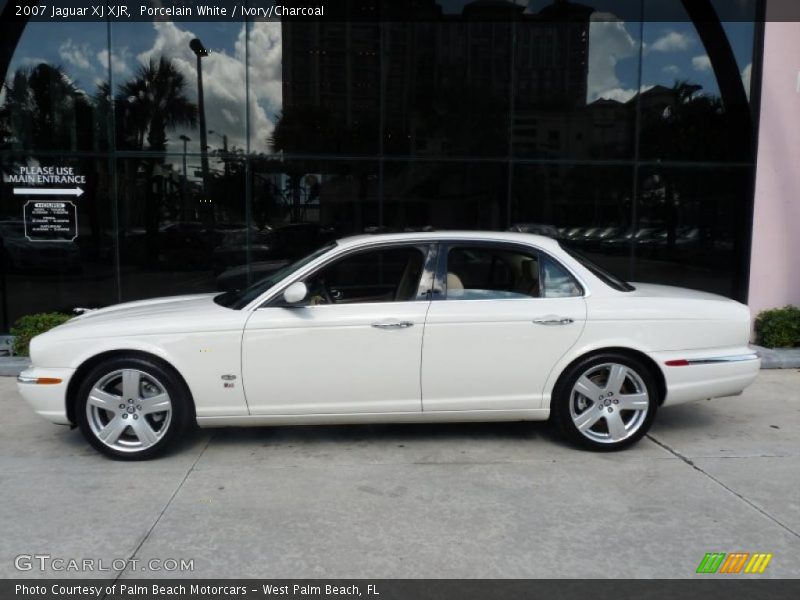 Porcelain White / Ivory/Charcoal 2007 Jaguar XJ XJR