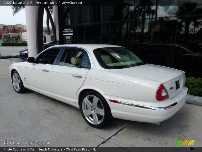 Porcelain White / Ivory/Charcoal 2007 Jaguar XJ XJR