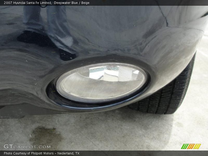 Deepwater Blue / Beige 2007 Hyundai Santa Fe Limited