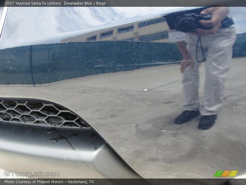 Deepwater Blue / Beige 2007 Hyundai Santa Fe Limited