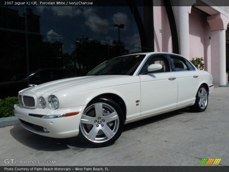 Porcelain White / Ivory/Charcoal 2007 Jaguar XJ XJR