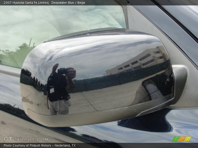 Deepwater Blue / Beige 2007 Hyundai Santa Fe Limited