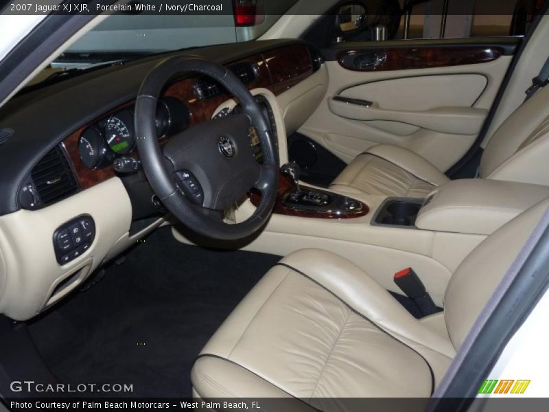 Porcelain White / Ivory/Charcoal 2007 Jaguar XJ XJR