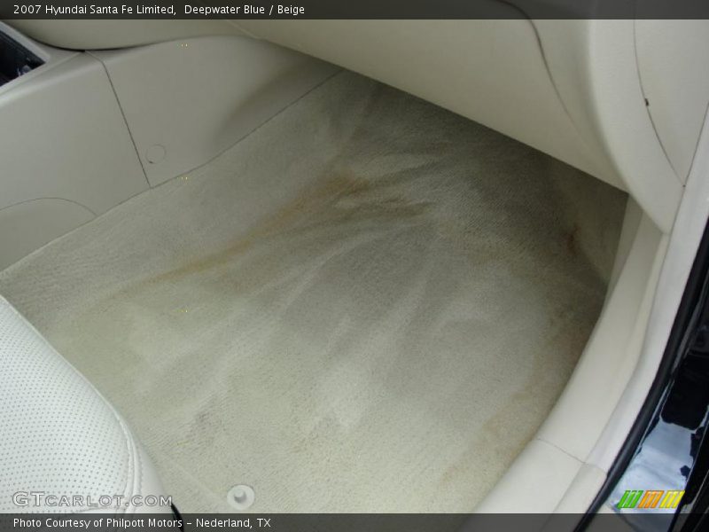 Deepwater Blue / Beige 2007 Hyundai Santa Fe Limited