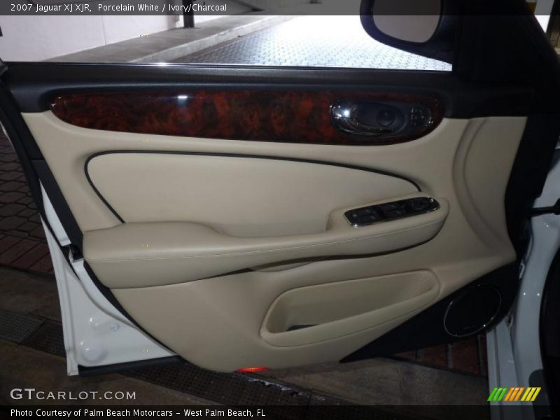 Porcelain White / Ivory/Charcoal 2007 Jaguar XJ XJR