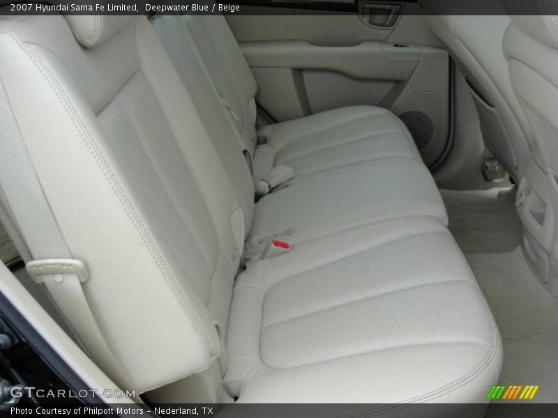 Deepwater Blue / Beige 2007 Hyundai Santa Fe Limited