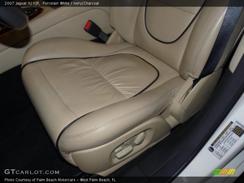 Porcelain White / Ivory/Charcoal 2007 Jaguar XJ XJR