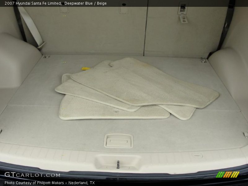 Deepwater Blue / Beige 2007 Hyundai Santa Fe Limited