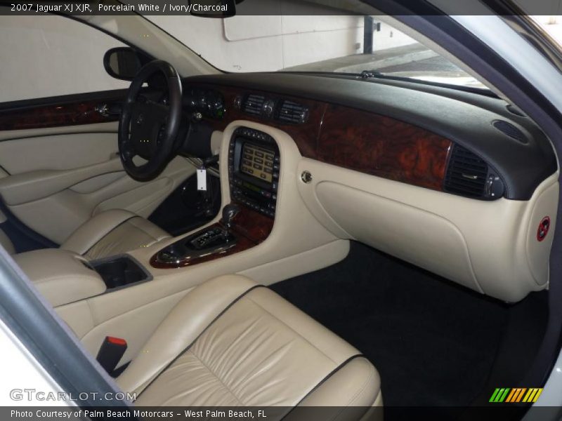 Porcelain White / Ivory/Charcoal 2007 Jaguar XJ XJR
