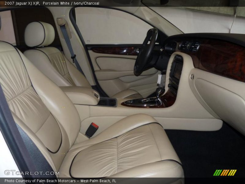 Porcelain White / Ivory/Charcoal 2007 Jaguar XJ XJR