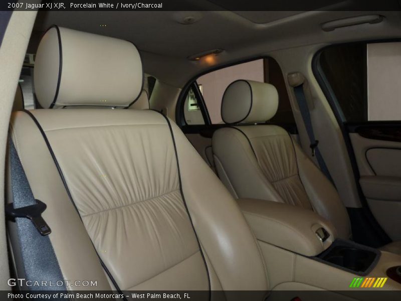 Porcelain White / Ivory/Charcoal 2007 Jaguar XJ XJR