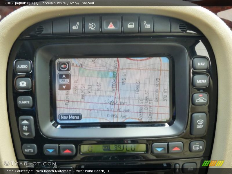 Porcelain White / Ivory/Charcoal 2007 Jaguar XJ XJR
