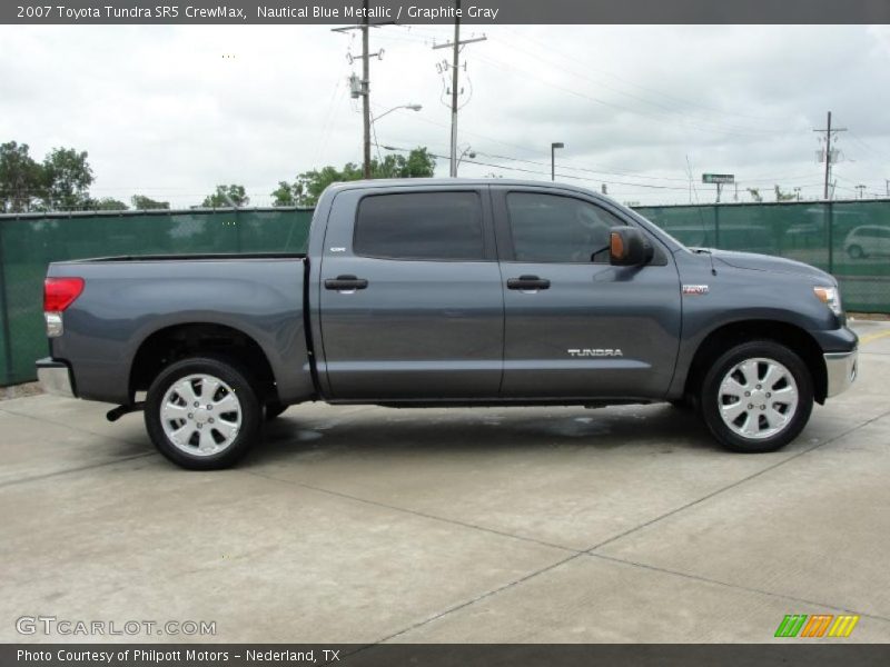 Nautical Blue Metallic / Graphite Gray 2007 Toyota Tundra SR5 CrewMax