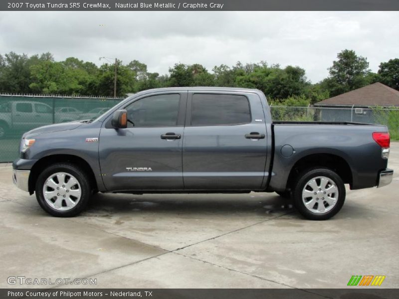 Nautical Blue Metallic / Graphite Gray 2007 Toyota Tundra SR5 CrewMax