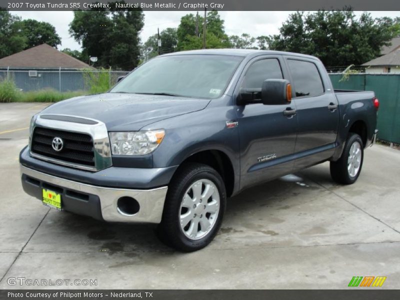 Nautical Blue Metallic / Graphite Gray 2007 Toyota Tundra SR5 CrewMax