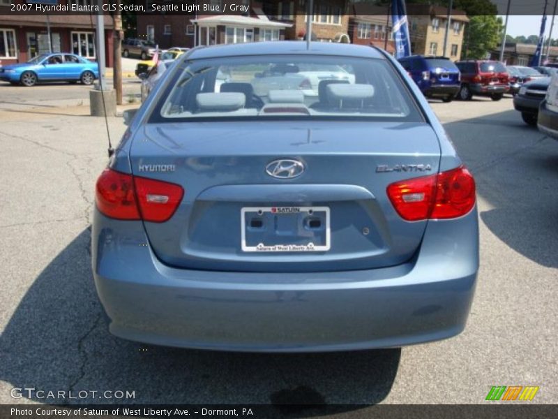 Seattle Light Blue / Gray 2007 Hyundai Elantra GLS Sedan