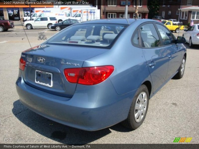 Seattle Light Blue / Gray 2007 Hyundai Elantra GLS Sedan