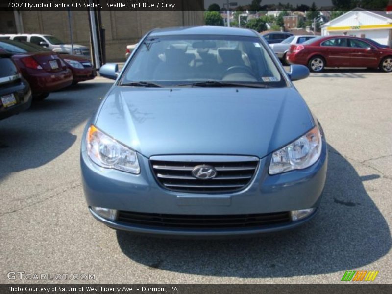 Seattle Light Blue / Gray 2007 Hyundai Elantra GLS Sedan