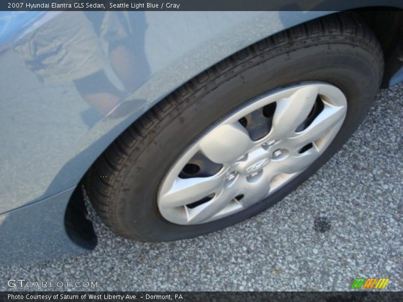 Seattle Light Blue / Gray 2007 Hyundai Elantra GLS Sedan
