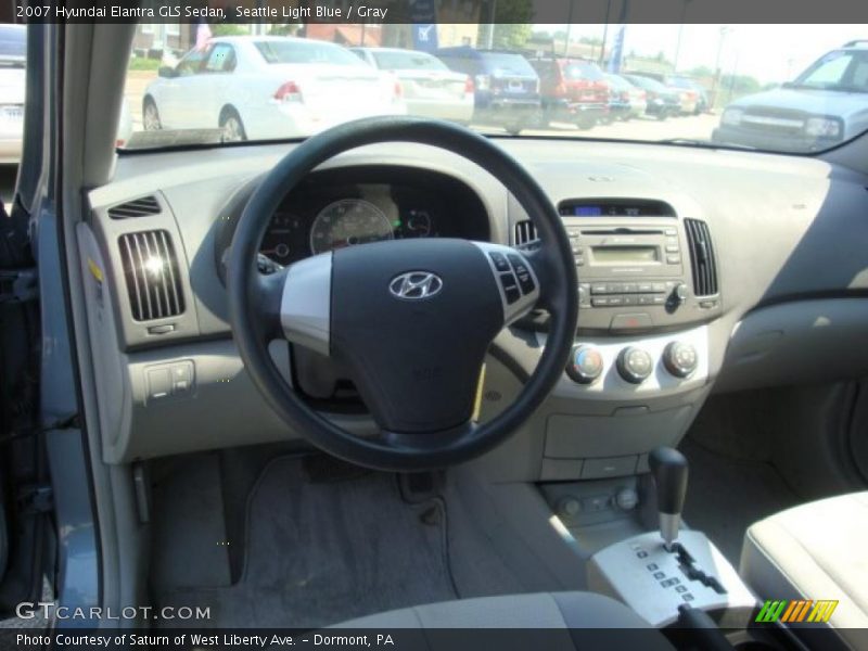 Seattle Light Blue / Gray 2007 Hyundai Elantra GLS Sedan