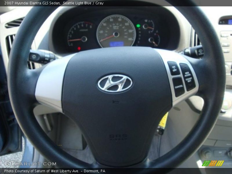 Seattle Light Blue / Gray 2007 Hyundai Elantra GLS Sedan