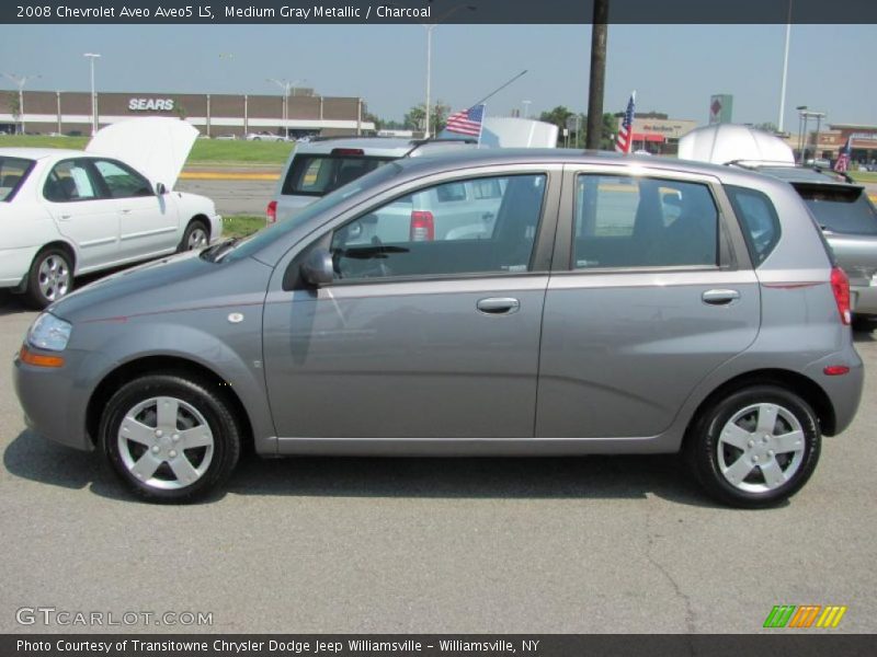 Medium Gray Metallic / Charcoal 2008 Chevrolet Aveo Aveo5 LS
