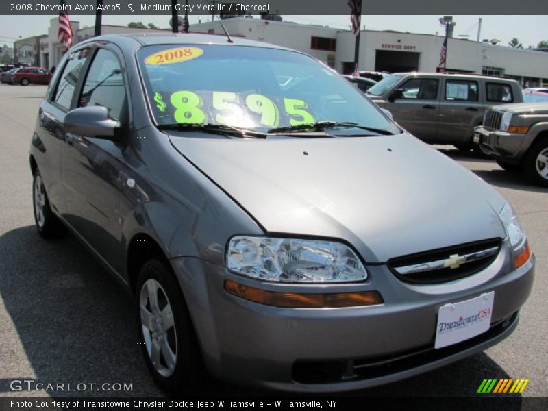 Medium Gray Metallic / Charcoal 2008 Chevrolet Aveo Aveo5 LS