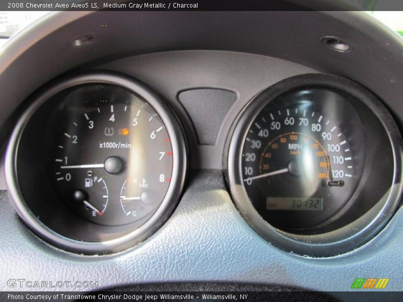 Medium Gray Metallic / Charcoal 2008 Chevrolet Aveo Aveo5 LS