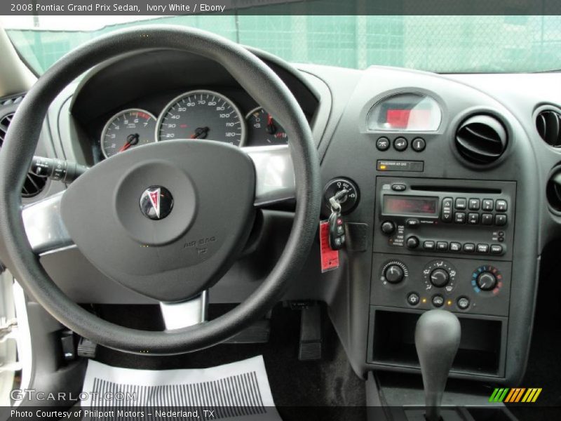 Ivory White / Ebony 2008 Pontiac Grand Prix Sedan