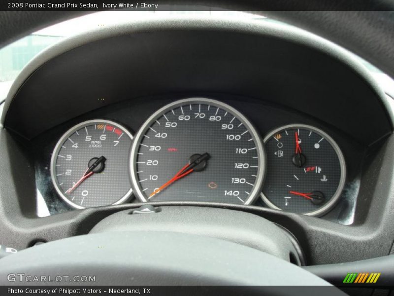 Ivory White / Ebony 2008 Pontiac Grand Prix Sedan