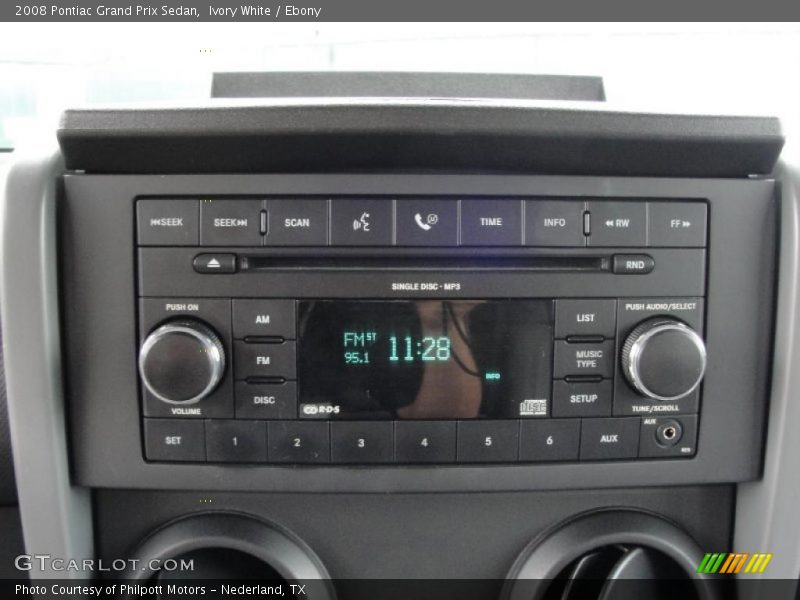 Ivory White / Ebony 2008 Pontiac Grand Prix Sedan